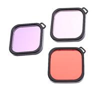 NUOBESTY 3 Piezas Filtro de Subacuático para Cámara Accesorios Impermeables para Buceo y Fotografía Profundidades