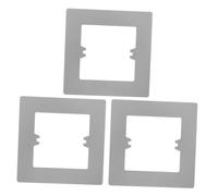 NUOBESTY 3 piezas Placa Decorativa para Interruptor y Enchufe Gris Cubierta de Pared Fácil Instalación Embellecedor Resistente para Tapar Orificios y Mejorar Decoración Interior