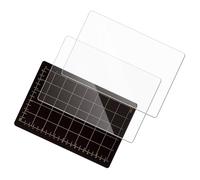 NUOBESTY 3 Piezas Placas Magnéticas de Corte de 15x23 Cm para Máquina Troqueladora Manual, Tapete Acrílico con Rejilla de Precisión para Troquelado y Estampado, Accesorio Portátil para