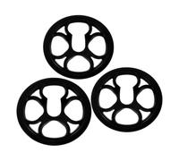 NUOBESTY 3 Piezas Protector de Cadena para Bicicleta de Montaña de Plástico Negro, Ligero, Cubre Piñón de 48 Dientes Tornillos para Uso en Ciclismo Outdoor