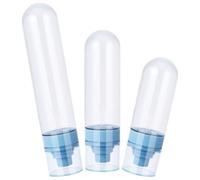 NUOBESTY 3 Piezas Set de Botellas de Viaje Rellenables de 50ml y 80ml Diseño Invertido y Pulverizador Fino para Artículos de Tocador, Ideales para Viajes y Uso Diario