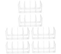 NUOBESTY 3 Series 4 Sujetalibros Sujeta Libros Apoyalibros Divisores De Estantes Compartimientos De Almacenaje Fin Sujetalibros para Estanterías Decorativas Soporte para Libros 2 Piezas X 3
