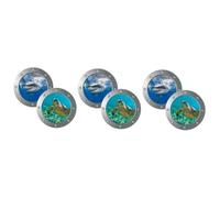 NUOBESTY 3 Series Pegatina Mundo Submarino Pegatinas para Cuna Se Aferra Muro Calcomanías De Pared Etiqueta De La Pared Criaturas del Océano De Polivinilo 2 Piezas X 3