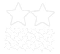NUOBESTY 30 piezas Anillas para Manualidades Aros Plásticos Forma de Estrella para Atrapasueños DIY Anillos Ligeros y Versátiles para Macramé y Decoración Floral
