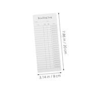 NUOBESTY 30 Piezas Reading Guide Bookmarks Grueso Resistente con Secciones para Títulos y Fechas Marcadores de Página para Seguimiento de de Lectura Escuelas Oficinas y
