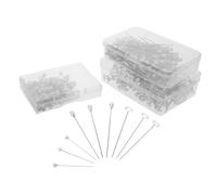 NUOBESTY 300 Piezas Alfileres Redonda para Costura Pins Multipropósito con Superficie Antideslizante para Patchwork Manualidades y Decoración del Hogar