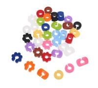 NUOBESTY 36 Marcadores de Silicona Reutilizables para Copas de Vino Identificadores Colgantes de 36 Colores 12 Plumitas 12 Etiquetas 12 Anillos C para Fiestas Cócteles y Eventos
