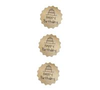 NUOBESTY 360piezas Etiquetas Kraft Para Decoración De Adhesivos Para Bodas Cumpleaños y Graduaciones