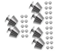 NUOBESTY 36piezas Pies De Bolso Accesorios para De Luggage y Manualidades De Metal para Fundas y Accesorios De Diseño De Cubo Zinc Aleado