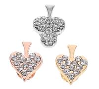 NUOBESTY 3piezas Adornos para Correas de Reloj Clavos Decorativos Forma de Corazón para Correas Silicona para Relojes Inteligentes Varios estilos