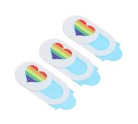 NUOBESTY 3piezas Deslizante para Cámara Web Antiespías Diseño Corazón Fácil Uso Abs Compatible Varios Dispositivos