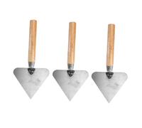 NUOBESTY 3piezas Paleta Triangular Inoxidable De Mango De Madera Para Albañilería