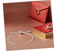 NUOBESTY 4 Conectores De Joyería DIY Bandas Deslizantes Cadenas Deslizantes Ajustables Extensores De Collar Y Pulseras Dijes De Cadena Ajustables Para Hacer Pulseras De