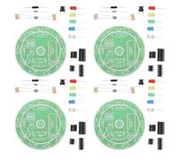 NUOBESTY 4 Juegos Kit de Práctica de Soldadura Electrónica Placa de Formación en Plástico DIY y Desarrollo de Habilidades Stem para Principiantes, Adecuado para Aprendizaje en Escuela