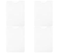 NUOBESTY 4 láminas de Aumento para Lectura: lámina de Aumento bíblica 3X - Funda de PVC para Tarjetas, Lupa para marcar Libros, Ideal para Personas con Baja visión y Letras pequeñas.