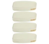 NUOBESTY 4 Piezas Accesorio de Contrapeso para Cordón de Persiana, Pom | Diseño de Mango Abierto, Kit Completo, Beige y Blanco, para Ventanas Residenciales y Oficina