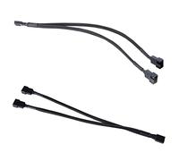 NUOBESTY 4 Piezas Cable Divisor Pin Pwm para Ventilador de CPU Adaptador Negro de para Control de Temperatura de Ventiladores Pwm Compatible con Pc