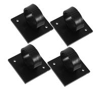 NUOBESTY 4 Piezas Clip De Micrófono Para Soportes Estación De Bandera Logotipo De Micrófono Sin Adhesivo Para Uso Interiores Para Estudios De Grabación y Salas De Conferencias