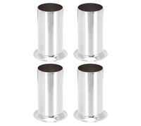 NUOBESTY 4 Piezas Cubiertas para Bases de Candelabro de Metal Fundas para Lámpara de Araña con Diseño Retro Tubos para Portalámparas de Vela Accesorios Decorativos para Iluminación Hogar