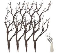 NUOBESTY 4 Piezas De Decoración De Astas Falsas: Ramas De Astas De Plástico Realistas para Centros De Mesa Decoración De Bodas Y Exhibiciones Rústicas.