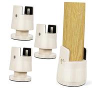 NUOBESTY 4 Piezas Elevadores de Muebles Ajustables con Abrazaderas Antideslizantes para Patas de Cama Mesa y Sofá