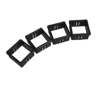 NUOBESTY 4 Piezas Manga de Tubo Cuadrado Hueco Diseño Ligero y Conexión Segura, Accesorio Adecuado para Equipos de Fitness para Máquinas de Ejercicio en Casa y Entrenamiento