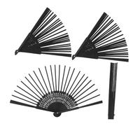 NUOBESTY 4 piezas Marco de Abanico de Bambú Resistente para Manualidades para Plegar Abanicos Chinos DIY Accesorios Portátiles para Bodas y Fiestas