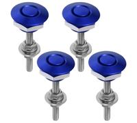 NUOBESTY 4 Piezas Pasadores Rápidos para Capó de Vehículo de 30mm en Aleación de Aluminio y Acero Inoxidable, Diseño Reducido para Entornos de Carreras de Alta Exigencia