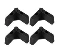 NUOBESTY 4 Piezas Patas de Sofá y Limpieza Mejorada de Plástico Grueso en Forma de L con Tornillos M5 para Protección del Suelo Base Resistente para Muebles
