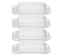 NUOBESTY 4 Piezas Protector de Interruptor de Luz Transparente Cubierta de Resistente Impactos y Arañazos Diseño Compacto para Ahorro de Espacio Seguridad Infantil para Evitar Activación