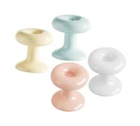 NUOBESTY 4 piezas Pulsador Botón Inodoro Forma Corazón Accesorio Auxiliar para Uñas Largas Compatible con Múltiples Modelos Instalación Fácil y Adhesiva para Hogar y Baños Públicos
