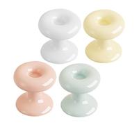 NUOBESTY 4 piezas Pulsador para Botón de Inodoro Forma Corazón Multifuncional Fácil Instalación Compatible Uñas Largas para Hogar y Baños Públicos