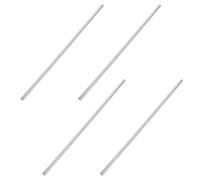 NUOBESTY 4 Piezas Varilla de Hierro para Conductividad Eléctrica Transferencia de Calor Fácil Manejo Color Plata Adecuado para Enseñanza de Física y Laboratorios Científicos