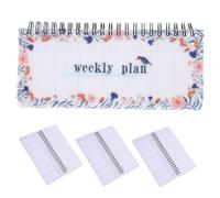 NUOBESTY 4 Piezas Weekly Planner Notepad Portable Spiral Bound Tear-off Pages Lightweight Organizer For Students Professionals Daily Scheduling And Task Management