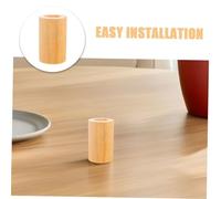 NUOBESTY 4 Piezas Wood Cylinder Risers Height Adjustable Furniture Lifters Heavy Duty Non Slip Support Pads For Bed Sofa Table Desk Legs Inner Diameter