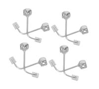 NUOBESTY 4 Soportes para Almohadillas Nasales de Gafas Inserción Metálica Ligera y Resistente Cómodo para Formas de Nariz