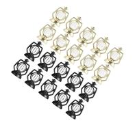 NUOBESTY 40 Unidades Lámpara Colgante de Aceite Artificial Negra para Adorno de Árbol de Navidad, Mini Plástico Efecto Decorativo y Sensación Cómoda para Fiestas