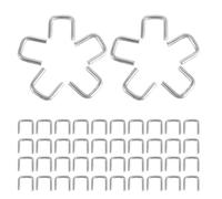 NUOBESTY 4000 Unidades Cortador Manual en Forma de U para Atar Salchichas Tipo 506, Aluminio Plata, Manual Rápida para Fabricación de Salchichas y Mercados sin Electricidad