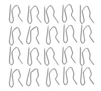 NUOBESTY 450 Piezas Unidades Ganchos Metálicos para Cortinas Resistentes al Gancho Offset Fuerte para Sistema de Cortinas Accesorios Duraderos Pared o Techo Plateados