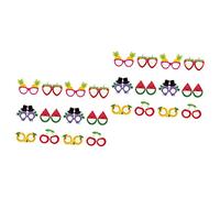 NUOBESTY 48piezas Gafas De Frutas Divertidas Para Accesorios Fotográficos De Verano Decoración Para Cumpleaños Infantiles