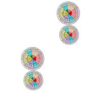 NUOBESTY 4hojas Pegatinas Coloridas De Rueda De Emociones Autoadhesivas para Laptop y Equipaje Decoración Creativa para Diarios y Accesorios Personales