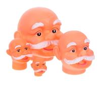 NUOBESTY 4piezas Cabeza De Papá Noel De Vinilo Decoración Navideña Kit para Hacer Tú Mismo