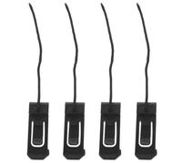 NUOBESTY 4piezas Clip para Quilla de Tabla de Paddle Surf Negro Accesorio de Nailon Duradero Divisor de Agua para Mejorar Estabilidad y Control Surf y Paddleboarding
