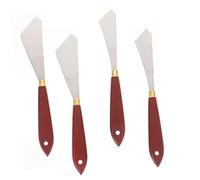 NUOBESTY 4piezas Espátulas Para Pintura Acrílica Para Pintura De Acero Inoxidable Herramientas De Dibujo Para Técnicas Artísticas Para Artistas y Estudiantes