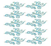 NUOBESTY 5 Pares Parche de para Cheongsam Costura de Vestidos de Novia y Disfraces Decoración de Ropa Luz Azul