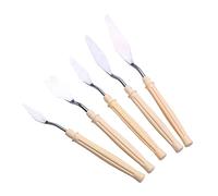 NUOBESTY 5 Piezas herramienta de mezcla de colores espátula herramienta de mezcla de pigmentos pintar buzón de correo cuadro ferramentas raspador de pigmento Vidrio bandeja