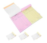 NUOBESTY 5 Piezas Recibos de Pedido Autocopiativos de 3 Partes 60 Páginas en Papel, Adecuados para Gestionar Pedidos en Negocios desde Casa y Servidores