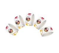 NUOBESTY 5 Rollos Etiquetas de Frutas Adhesivas Redondas para Envases y Manualidades Pegatinas Decorativas para Sellado de Sobres Recompensas Escolares y Scrapbooking
