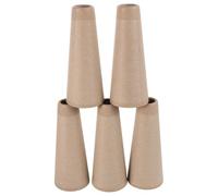 NUOBESTY 5 Tubos de Bobinado de Hilo de Papel para Bobinadora de Lana Manual, Conos para Ovillos, Tubo de Bobinado de 5 Grados 57 Minutos, Accesorios para Tejedora, Usos en Costura