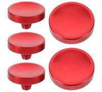 NUOBESTY 5 Unidades Botón de Obturador para Cámaras Réflex Digitales Película, Aleación de Aluminio Ligera y Ergonómica, Color Rojo para Fotografía Cómoda y Precisa